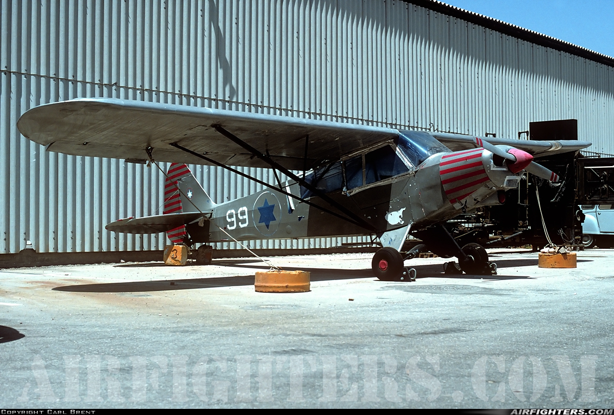 Israel - Air Force Piper PA-18-150 Super Cub 99 at Beersheba - Hatzerim (LLHB), Israel