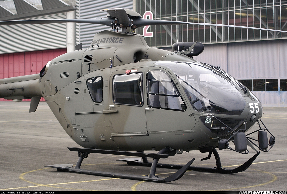 Switzerland - Air Force Eurocopter TH05 (EC-635P2+) T-355 at Alpnach (LSMA), Switzerland