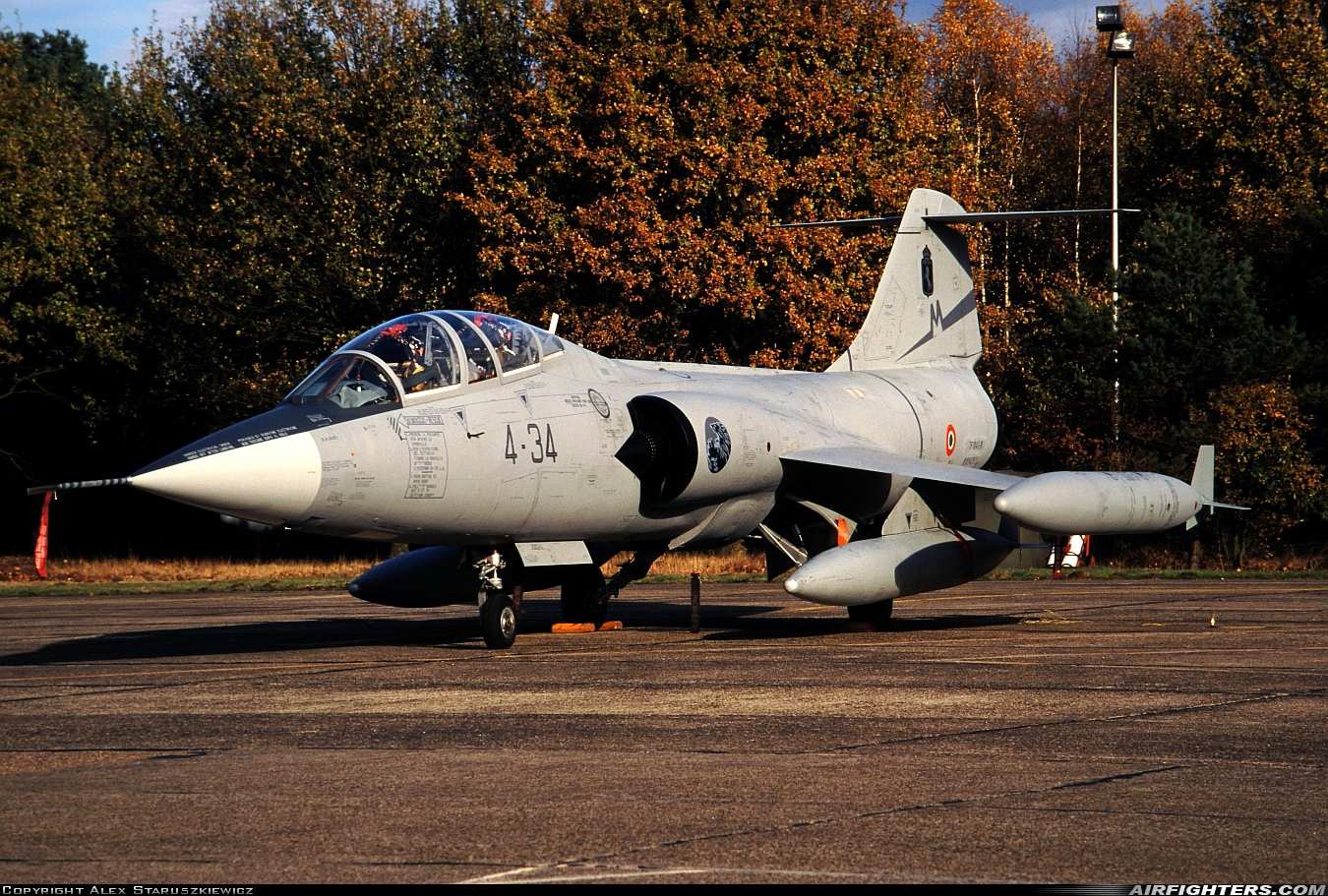 Italy - Air Force Lockheed TF-104G-M Starfighter MM54251 at Kleine Brogel (EBBL), Belgium