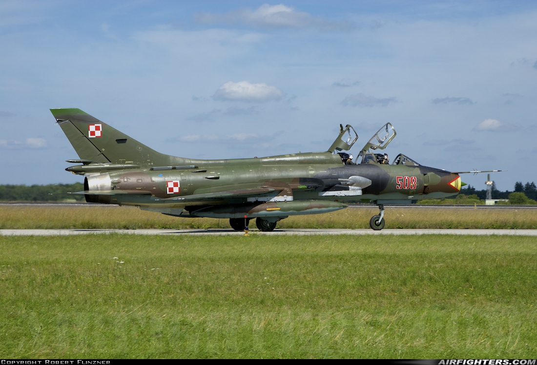 Poland - Air Force Sukhoi Su-22UM-3K 508 at Lechfeld (ETSL), Germany