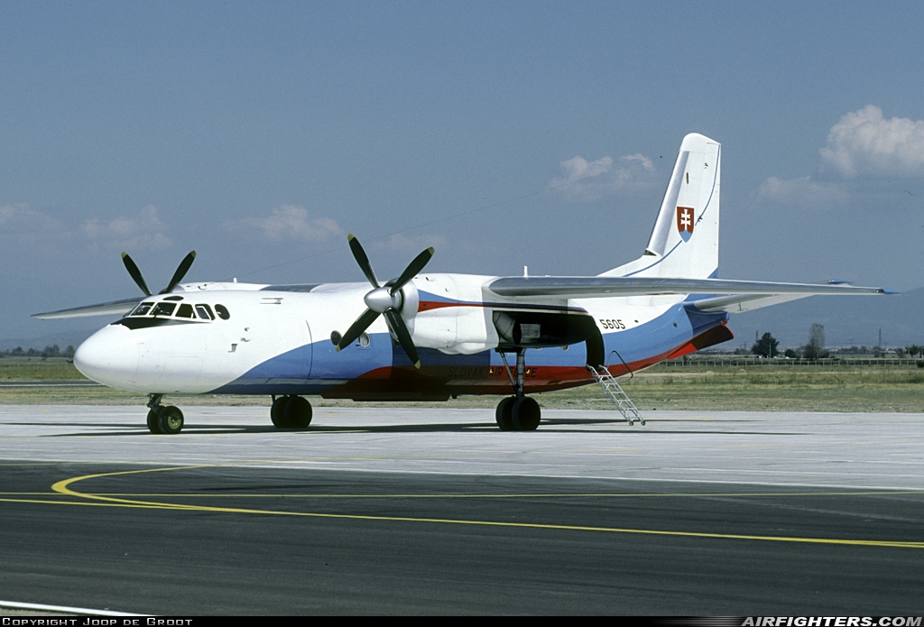 Slovakia - Air Force Antonov An-24B 5605 at Graf Ignatievo (LBPG), Bulgaria