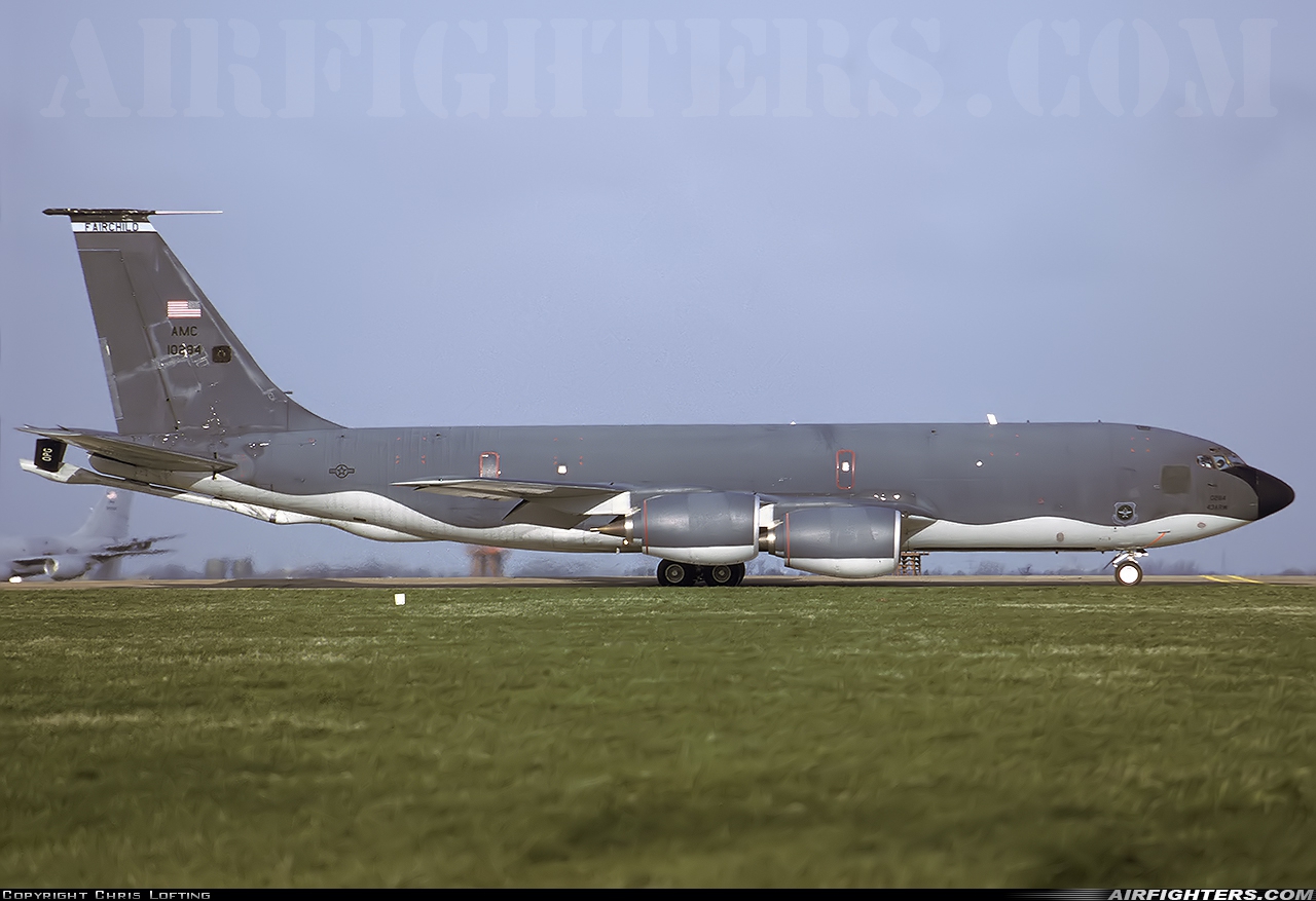 USA - Air Force Boeing KC-135R Stratotanker (717-148) 61-0284 at Mildenhall (MHZ / GXH / EGUN), UK