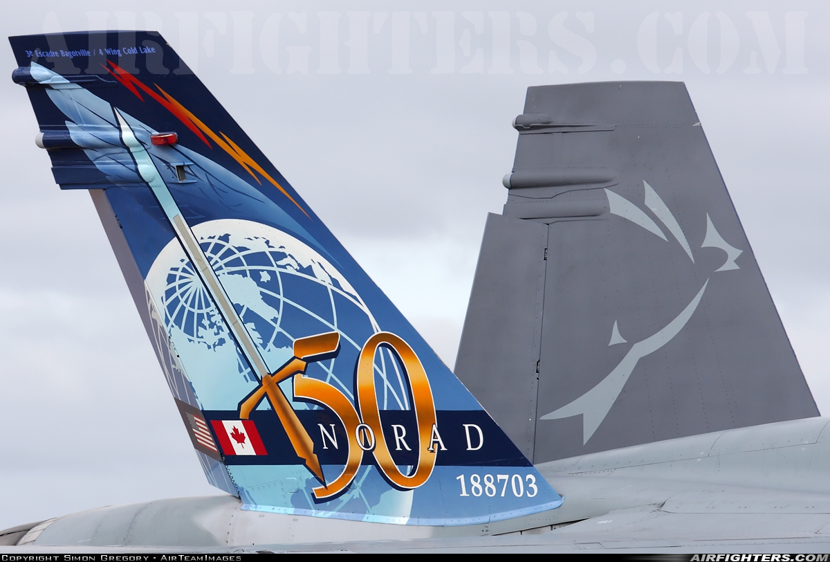 Canada - Air Force McDonnell Douglas CF-188A Hornet (CF-18A) 188703 at Fairford (FFD / EGVA), UK