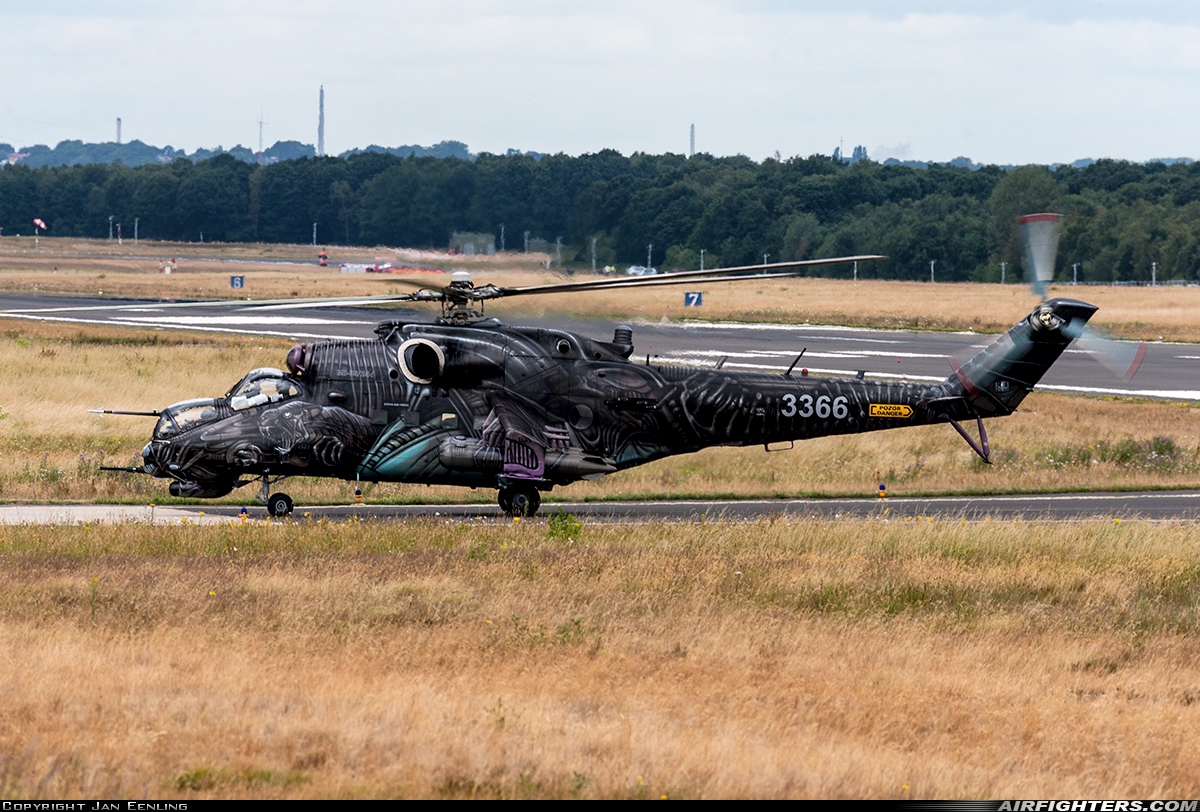 Czech Republic - Air Force Mil Mi-35 (Mi-24V) 3366 at Geilenkirchen (GKE / ETNG), Germany