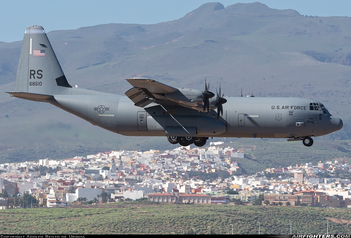USA - Air Force Lockheed Martin C-130J-30 Hercules (L-382) 06-8610 at Gran Canaria (- Las Palmas / Gando) (LPA / GCLP), Spain