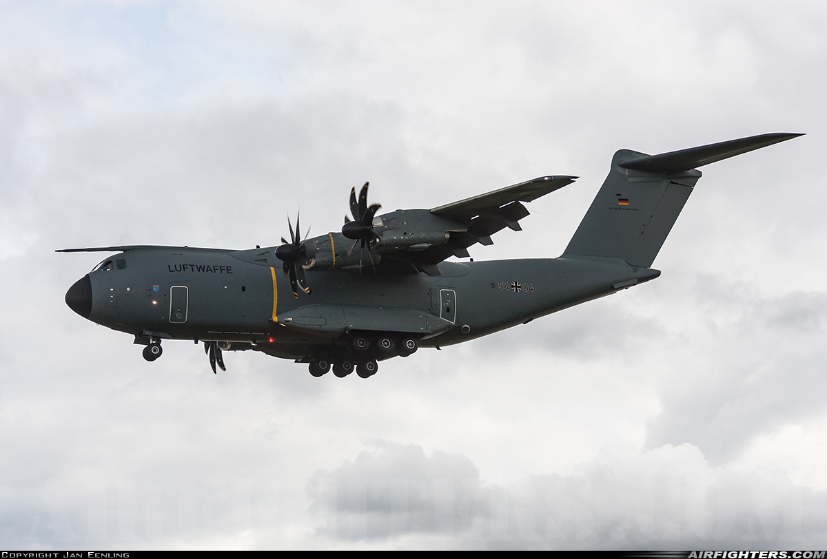 Germany - Air Force Airbus A400M-180 Atlas 54+04 at Geilenkirchen (GKE / ETNG), Germany