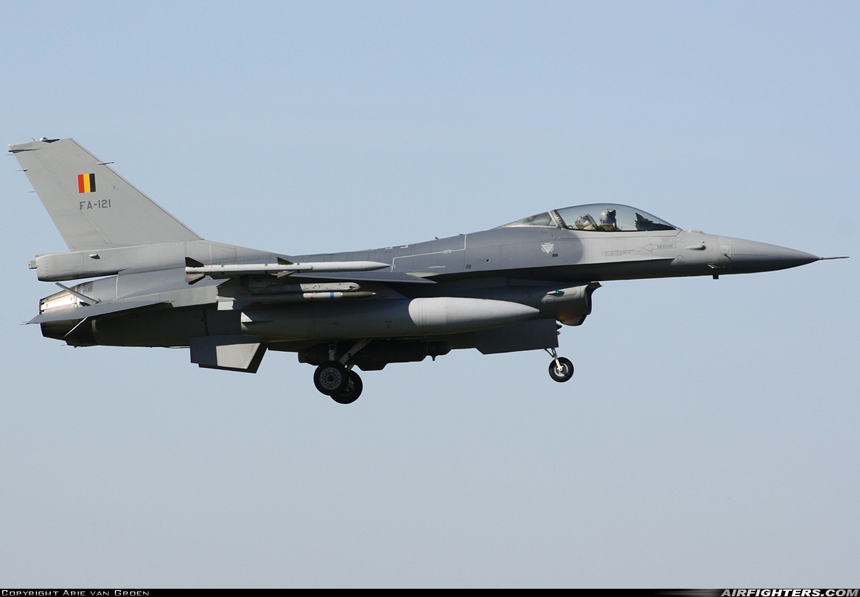 Belgium - Air Force General Dynamics F-16AM Fighting Falcon FA-121 at Leeuwarden (LWR / EHLW), Netherlands