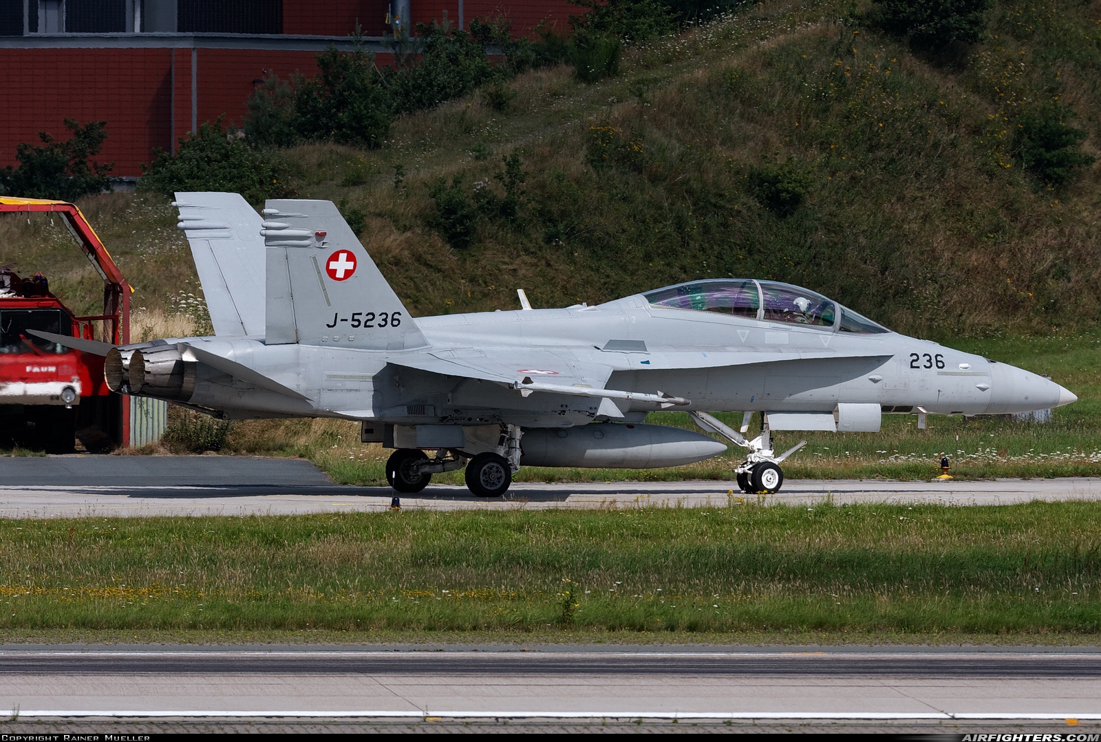 Switzerland - Air Force McDonnell Douglas F/A-18D Hornet J-5236 at Wittmundhafen (Wittmund) (ETNT), Germany