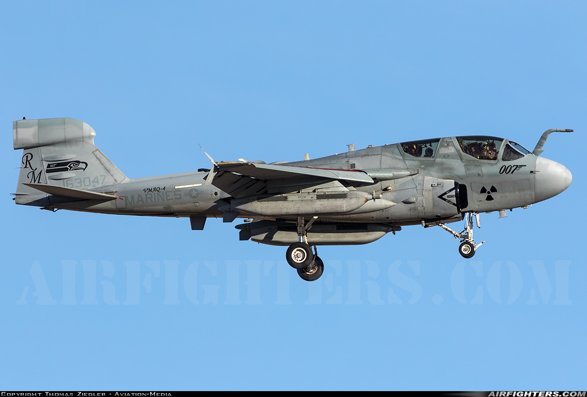 USA - Marines Grumman EA-6B Prowler (G-128) 163047 at Las Vegas - Nellis AFB (LSV / KLSV), USA