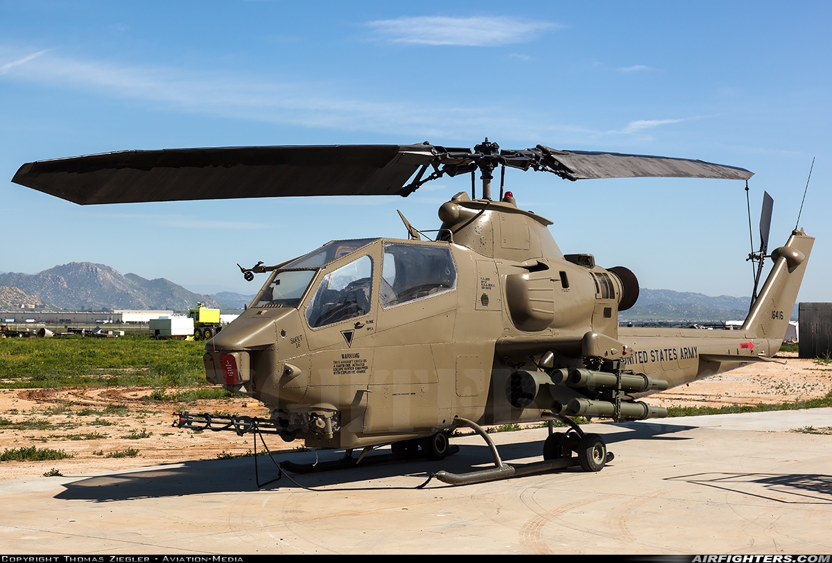 USA - Army Bell AH-1F Cobra (209) 69-16416 at Riverside - March ARB (AFB / Field) (RIV / KRIV), USA