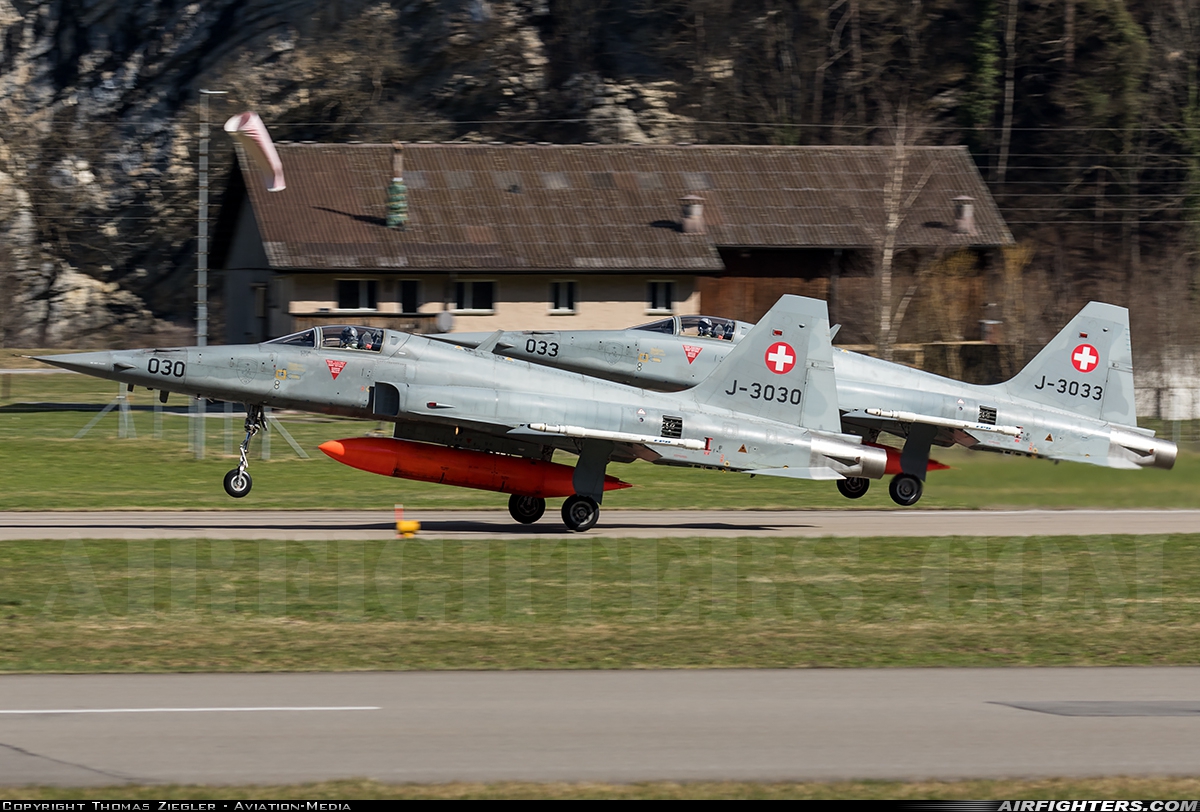 Switzerland - Air Force Northrop F-5E Tiger II J-3030 at Meiringen (LSMM), Switzerland