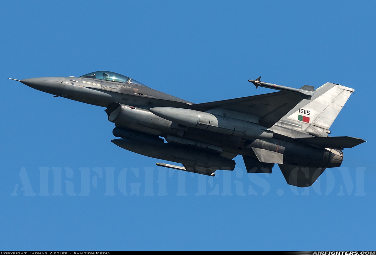 Portugal - Air Force General Dynamics F-16AM Fighting Falcon 15115 at Leeuwarden (LWR / EHLW), Netherlands