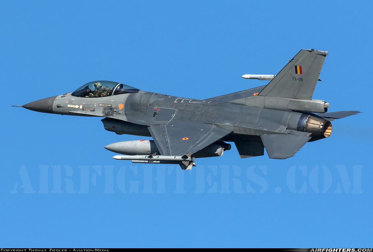 Belgium - Air Force General Dynamics F-16AM Fighting Falcon FA-118 at Leeuwarden (LWR / EHLW), Netherlands