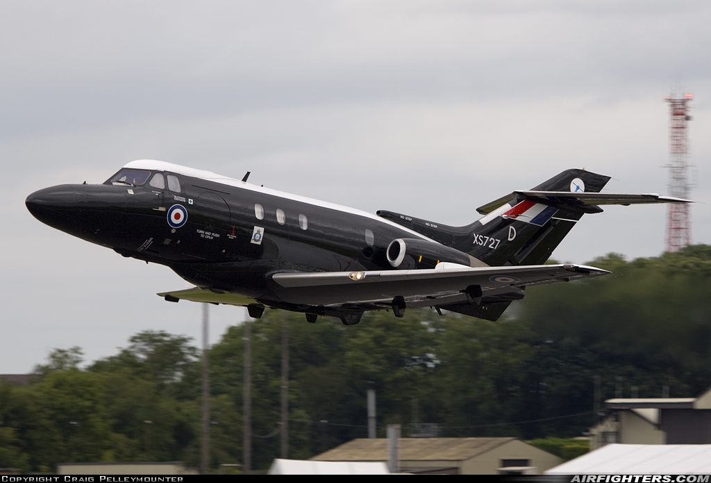 UK - Air Force Hawker Siddeley HS-125-2 Dominie T1 XS727 at Fairford (FFD / EGVA), UK