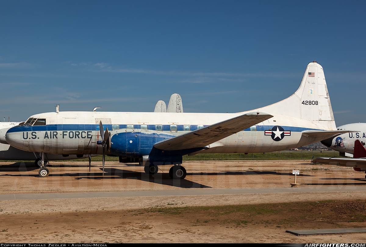 USA - Air Force Convair C-131D 54-2808 at Riverside - March ARB (AFB / Field) (RIV / KRIV), USA
