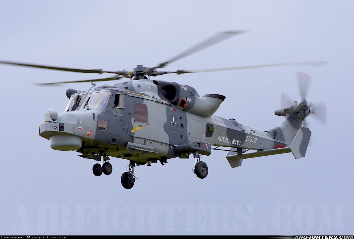 UK - Navy AgustaWestland Wildcat HMA2 ZZ529 at Fairford (FFD / EGVA), UK