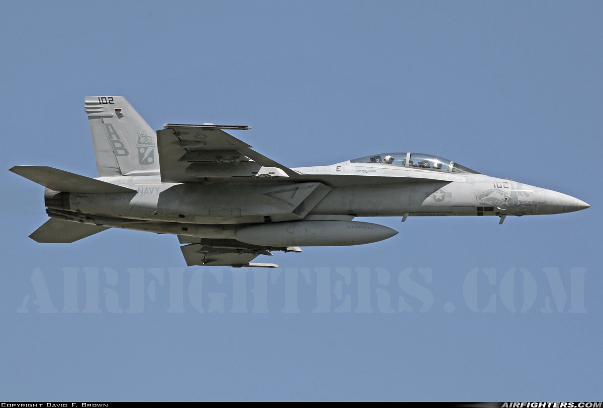 USA - Navy Boeing F/A-18F Super Hornet 166624 at Virginia Beach - Oceana NAS / Apollo Soucek Field (NTU / KNTU), USA