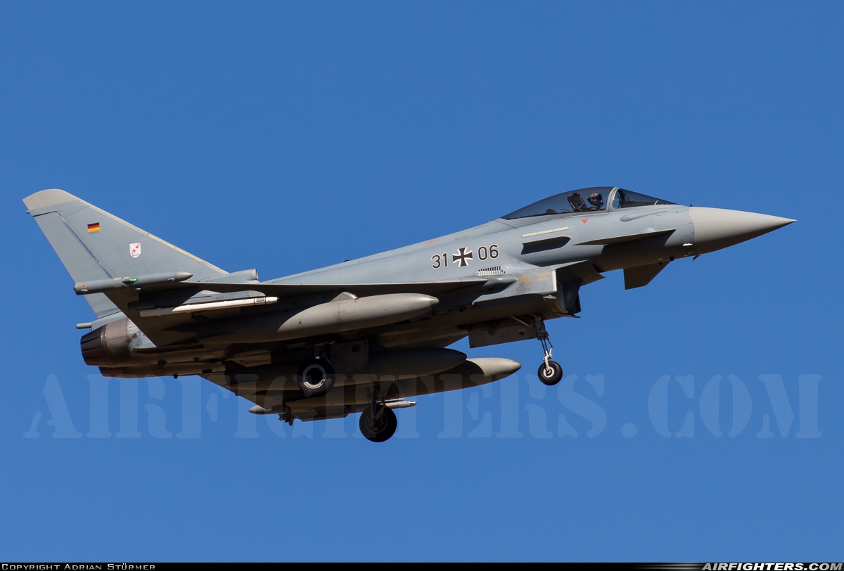 Germany - Air Force Eurofighter EF-2000 Typhoon S 31+06 at Norvenich (ETNN), Germany