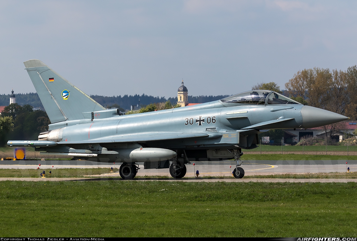 Germany - Air Force Eurofighter EF-2000 Typhoon S 30+06 at Neuburg - Zell (ETSN), Germany