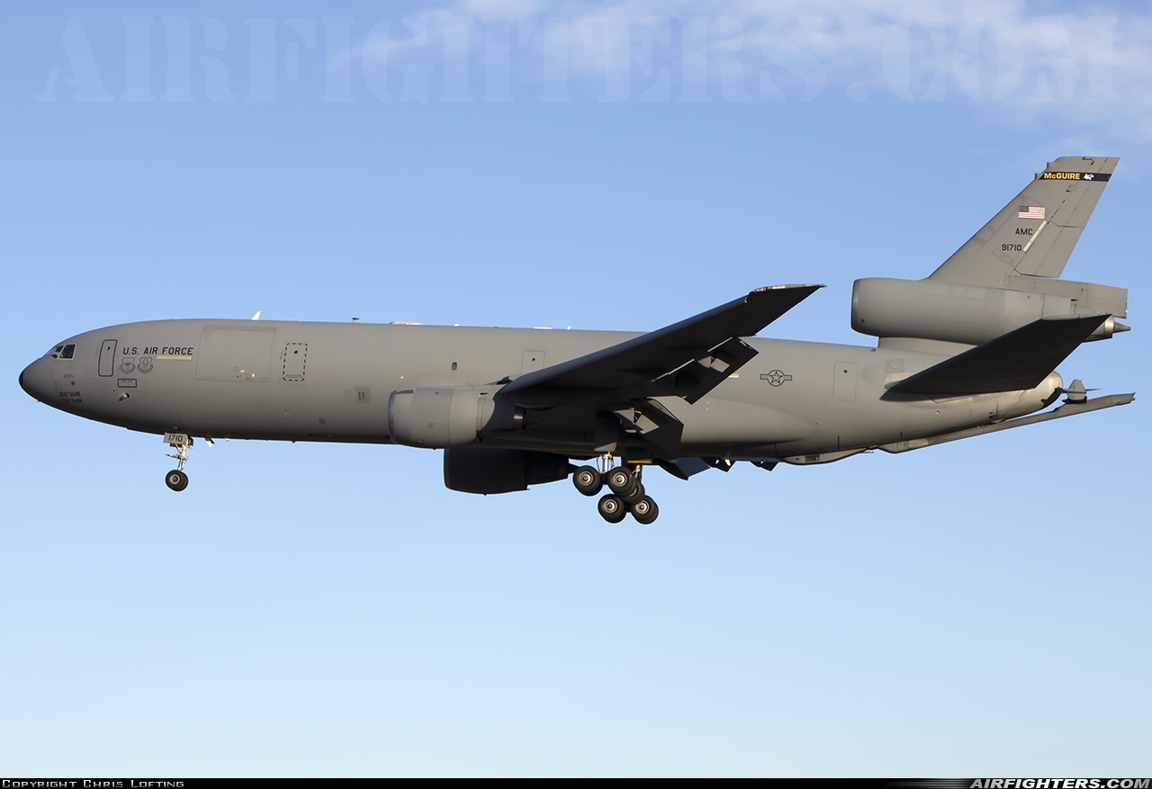 USA - Air Force McDonnell Douglas KC-10A Extender (DC-10-30CF) 79-1710 at Mildenhall (MHZ / GXH / EGUN), UK
