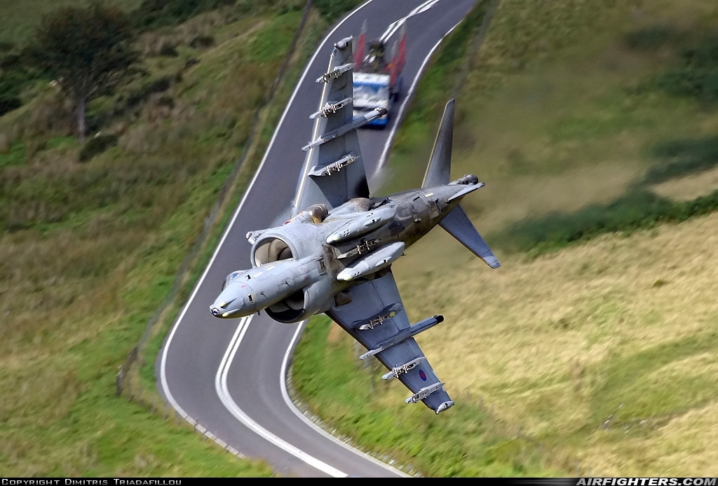 UK - Air Force British Aerospace Harrier GR.7 ZG510 at Off-Airport - Machynlleth Loop Area, UK