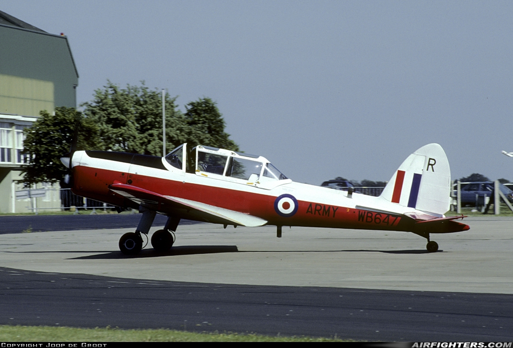 UK - Army De Havilland Canada DHC-1 Chipmunk T10 WB647 at Middle Wallop (EGVP), UK