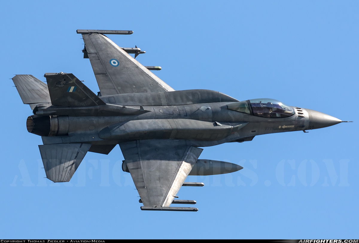 Greece - Air Force General Dynamics F-16C Fighting Falcon 508 at Larissa (LRA / LGLR), Greece