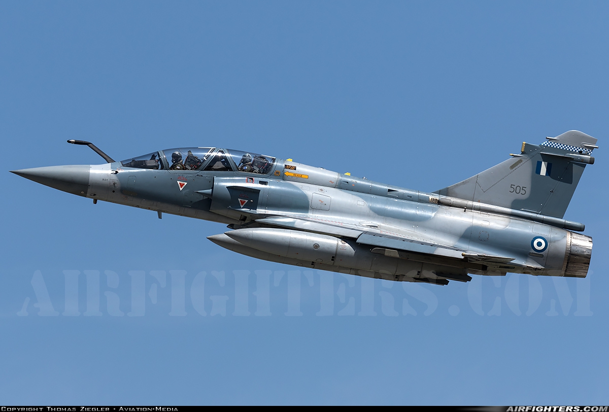 Greece - Air Force Dassault Mirage 2000-5BG 505 at Larissa (LRA / LGLR), Greece