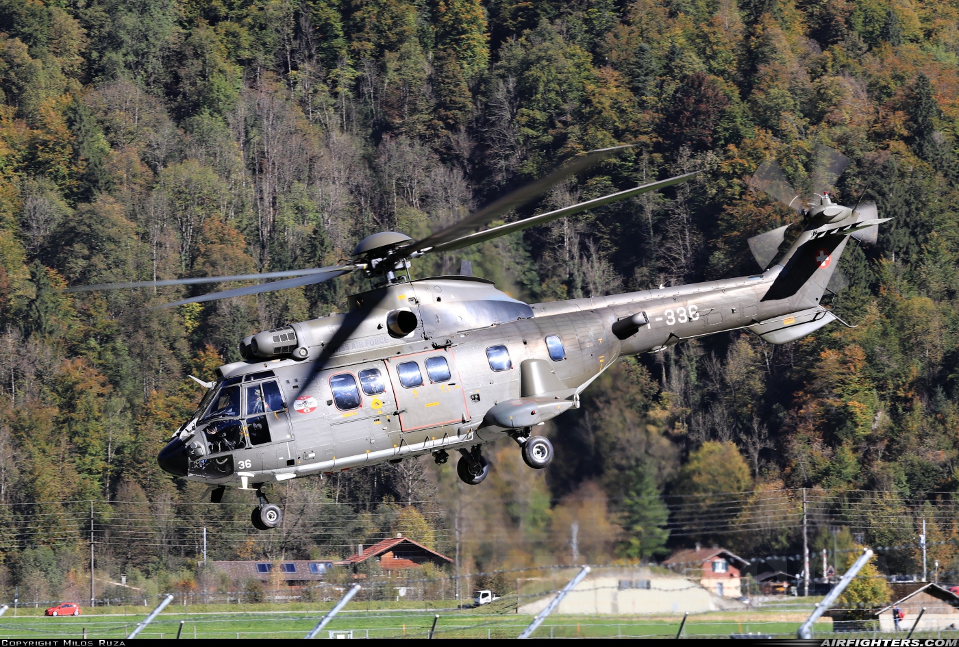 Switzerland - Air Force Aerospatiale AS-532UL Cougar T-336 at Meiringen (LSMM), Switzerland