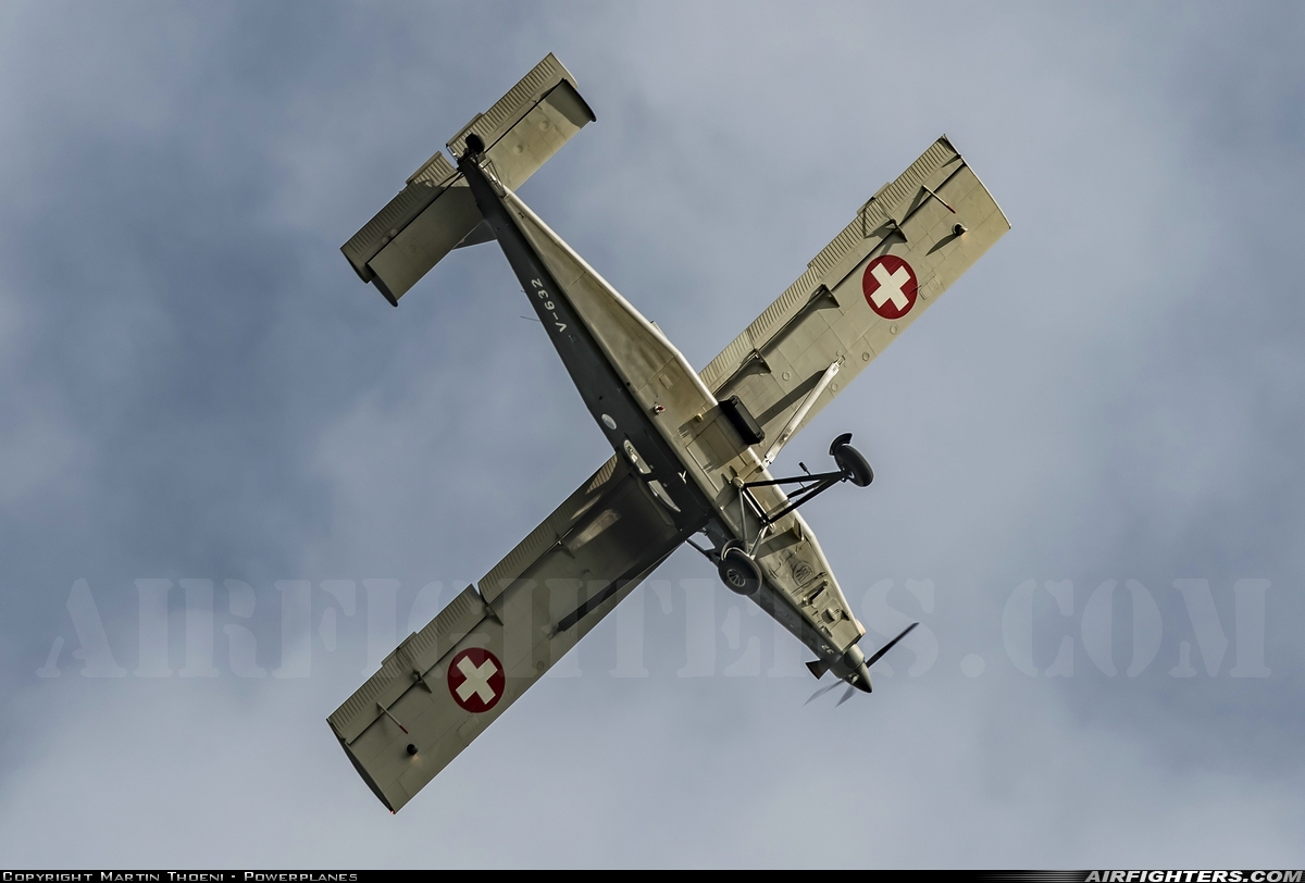 Switzerland - Air Force Pilatus PC-6/B2-H2M-1 Turbo Porter V-632 at Birrfeld (LSZF), Switzerland