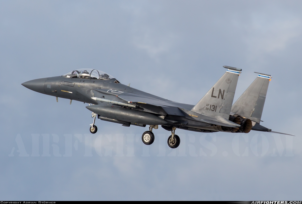 USA - Air Force McDonnell Douglas F-15E Strike Eagle 98-0131 at Spangdahlem (SPM / ETAD), Germany