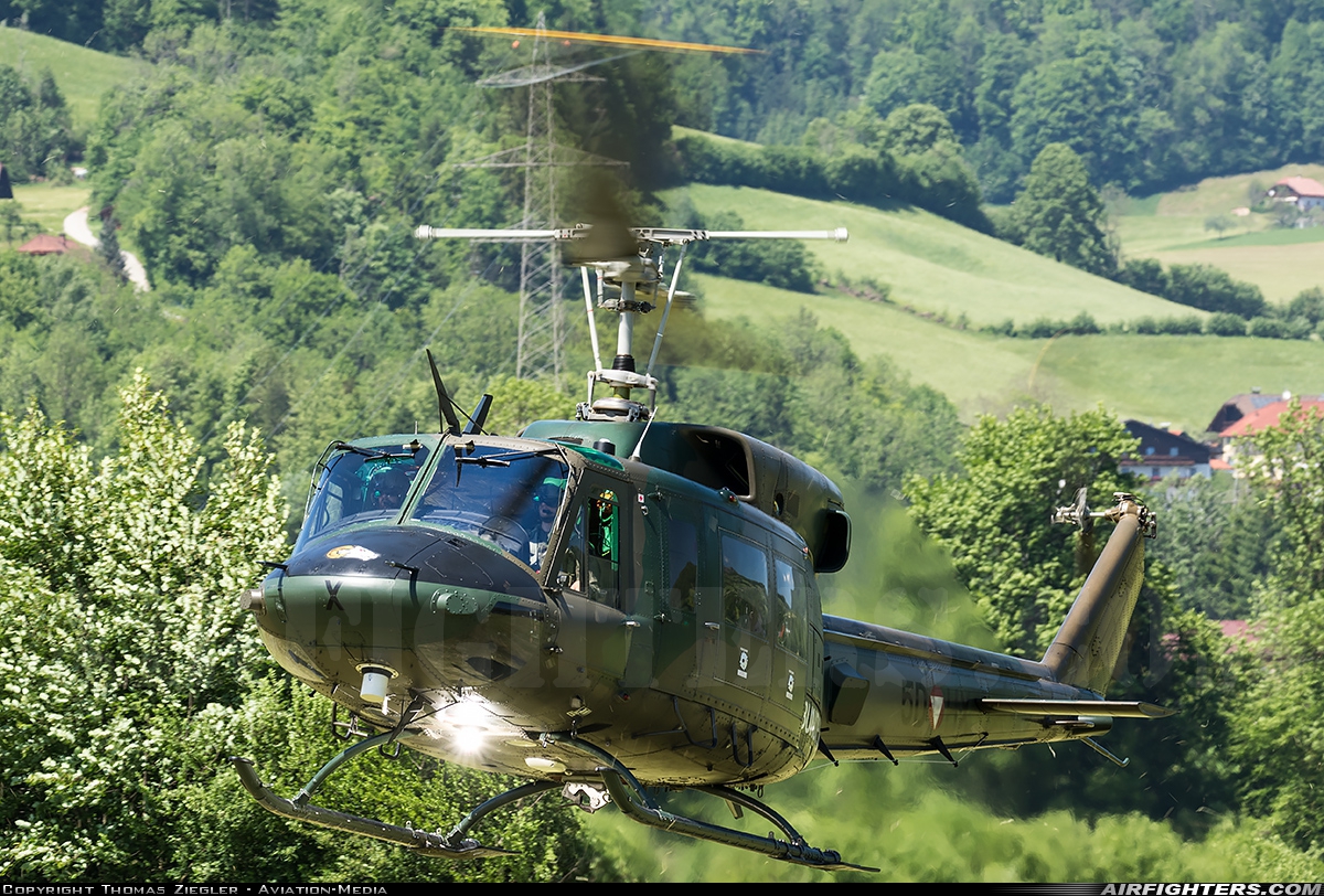 Austria - Air Force Agusta-Bell AB-212 5D-HX at Off-Airport - Salzburgerland, Austria