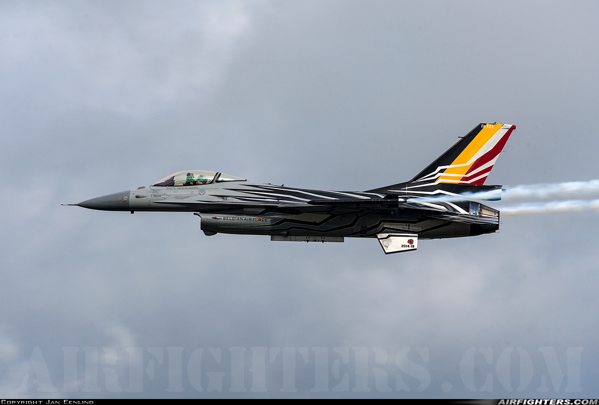 Belgium - Air Force General Dynamics F-16AM Fighting Falcon FA-123 at Kleine Brogel (EBBL), Belgium