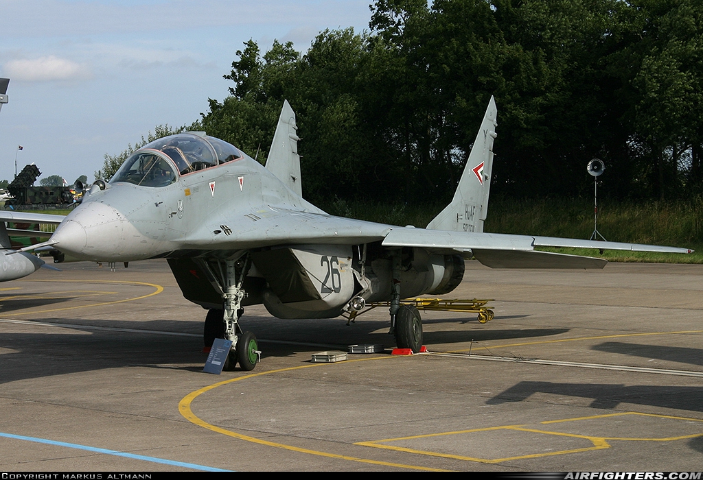 Hungary - Air Force Mikoyan-Gurevich MiG-29UB (9.51) 26 at Leeuwarden (LWR / EHLW), Netherlands