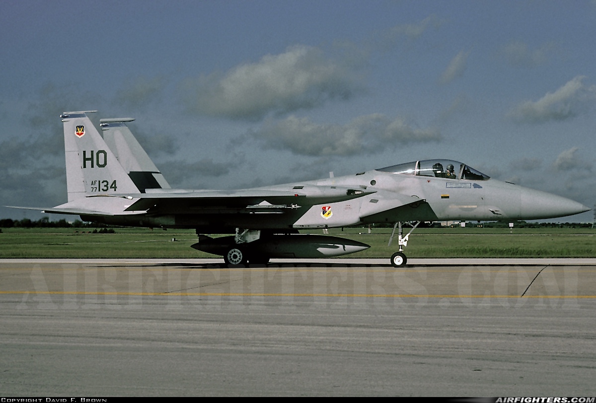 USA - Air Force McDonnell Douglas F-15A Eagle 77-0134 at Austin - Bergstrom Int. (AFB) (AUS / KBSM), USA