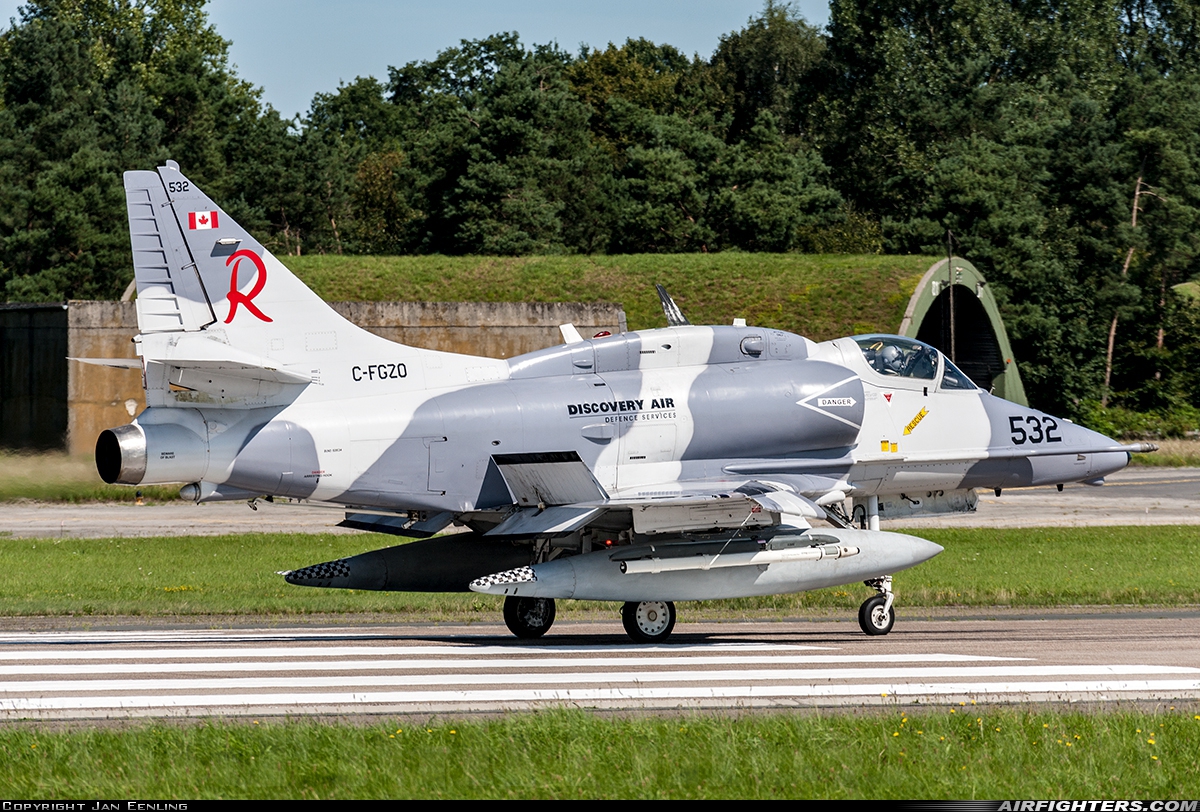 Company Owned - Discovery Air Defence Services Douglas A-4N Skyhawk C-FGZO at Wittmundhafen (Wittmund) (ETNT), Germany