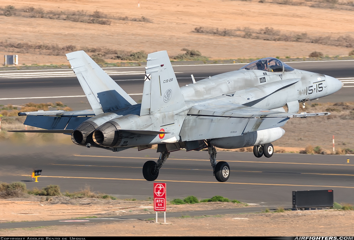 Spain - Air Force McDonnell Douglas C-15 Hornet (EF-18A+) C.15-28 at Gran Canaria (- Las Palmas / Gando) (LPA / GCLP), Spain