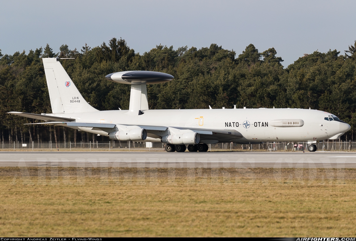 Luxembourg - NATO Boeing E-3A Sentry (707-300) LX-N90448 at Ingolstadt - Manching (ETSI), Germany