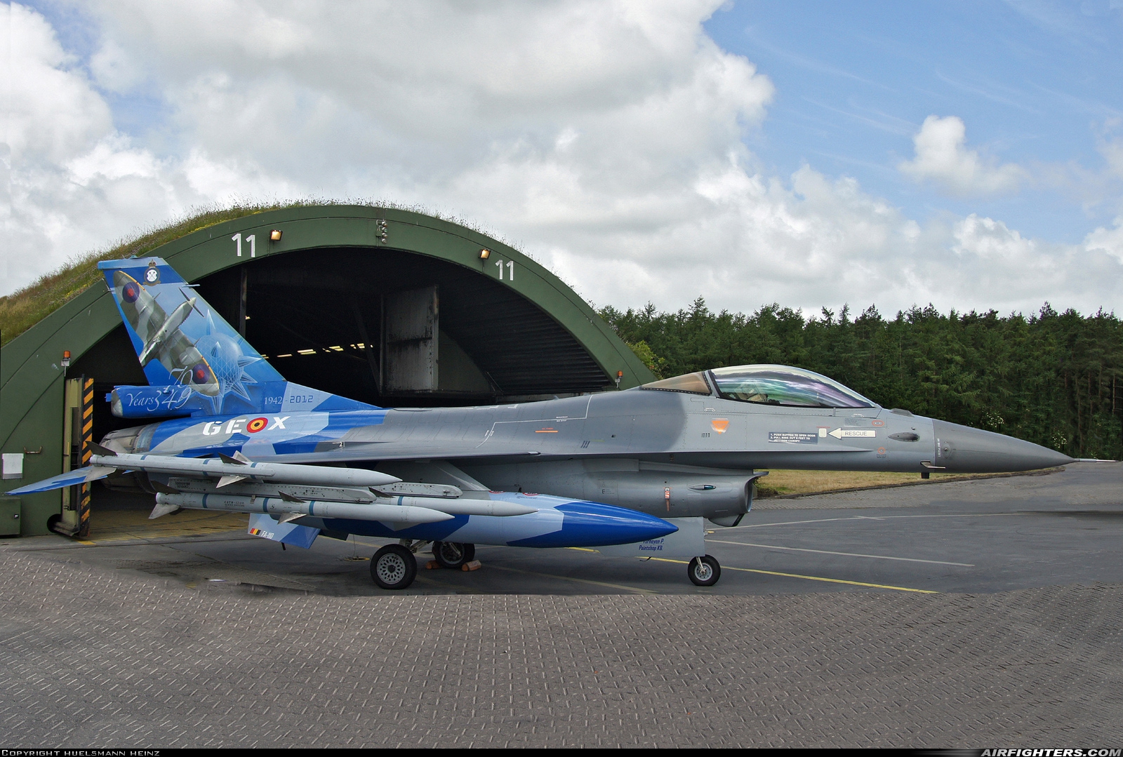Belgium - Air Force General Dynamics F-16AM Fighting Falcon FA-110 at Wittmundhafen (Wittmund) (ETNT), Germany
