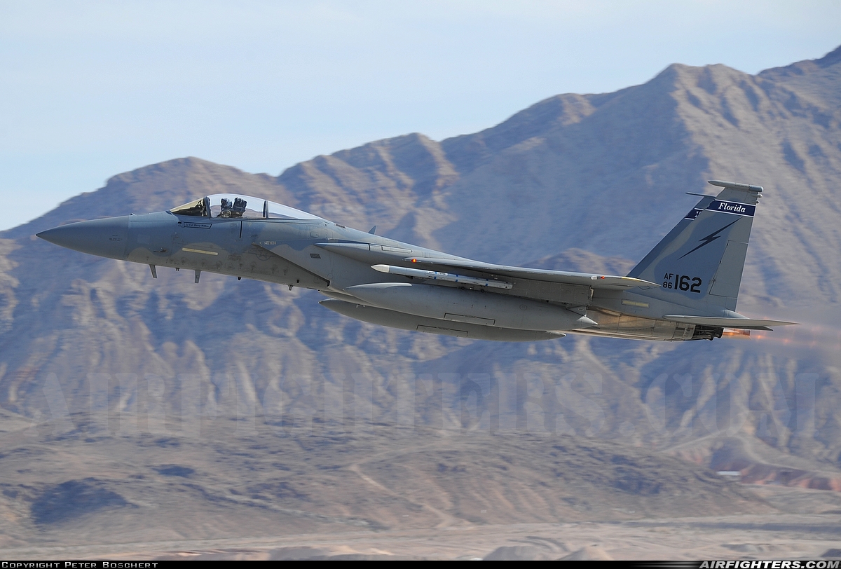 USA - Air Force McDonnell Douglas F-15C Eagle 86-0162 at Las Vegas - Nellis AFB (LSV / KLSV), USA