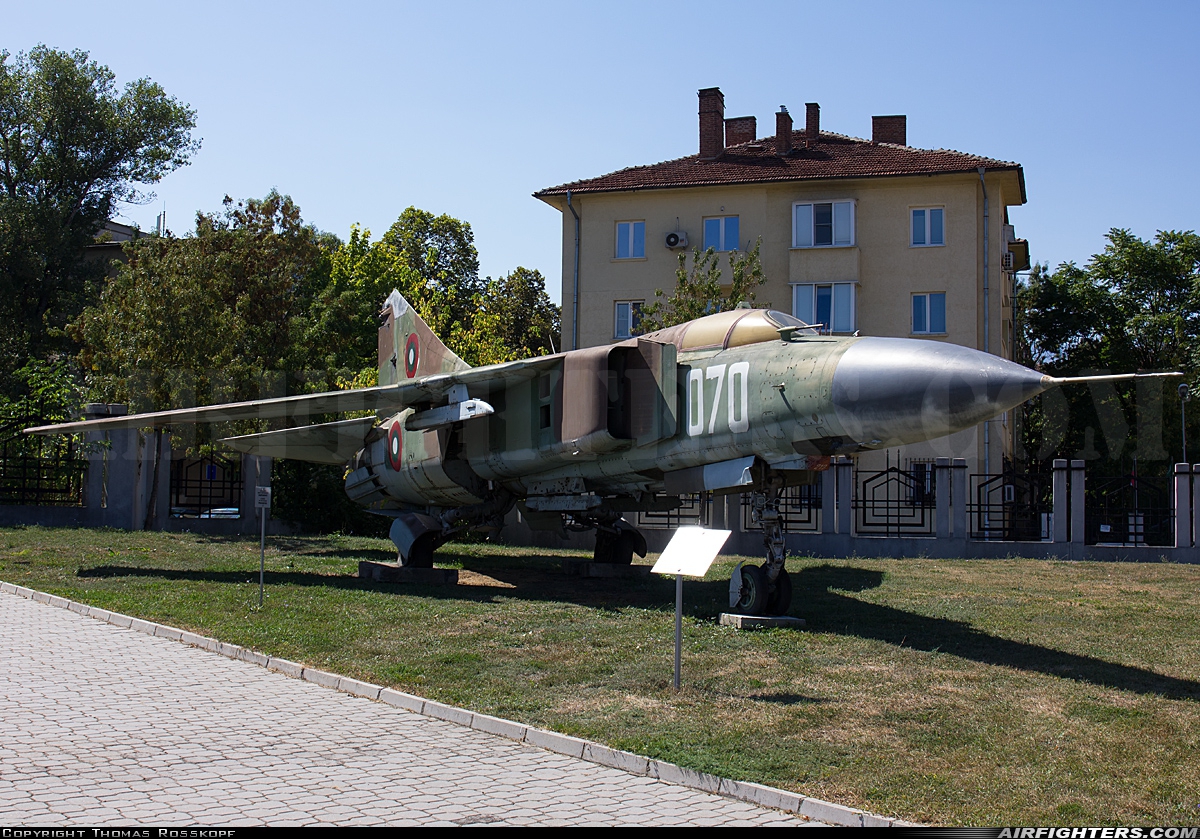 Bulgaria - Air Force Mikoyan-Gurevich MiG-23MLA 070 at Off-Airport - Sofia, Bulgaria