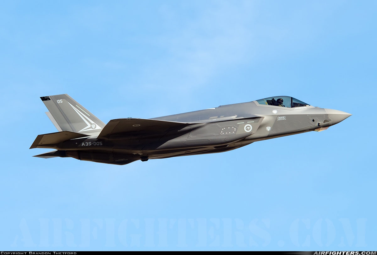 Australia - Air Force Lockheed Martin F-35A Lightning II A35-005 at Fort Worth - NAS JRB / Carswell Field (AFB) (NFW / KFWH), USA