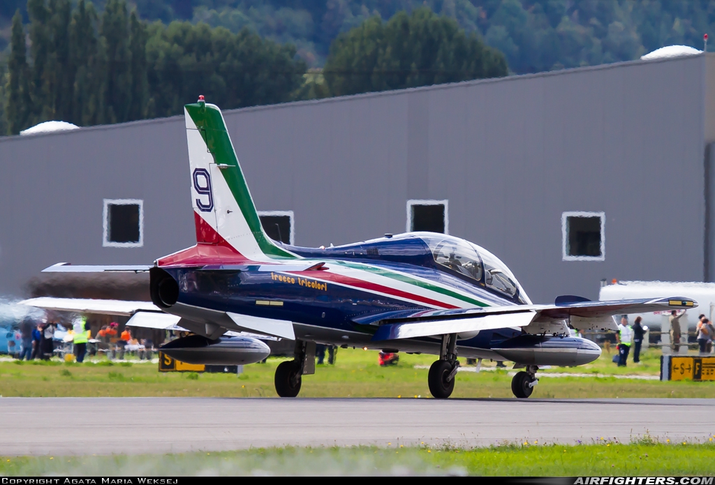Italy - Air Force Aermacchi MB-339PAN MM54477 at Sion (- Sitten) (SIR / LSGS / LSMS), Switzerland