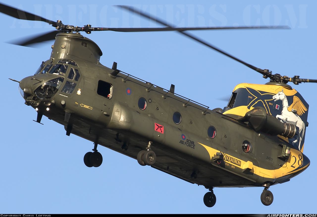 UK - Air Force Boeing Vertol Chinook HC4 (CH-47D) ZH777 at Brize Norton (BZZ / EGVN), UK