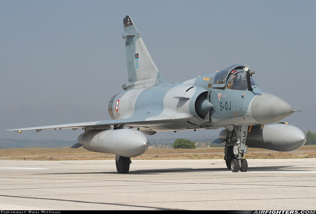 France - Air Force Dassault Mirage 2000C 34 at Tanagra (LGTG), Greece