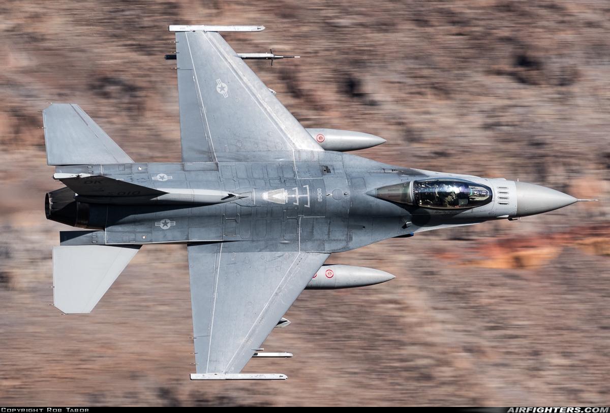 USA - Air Force General Dynamics F-16C Fighting Falcon 89-2010 at Off-Airport - Rainbow Canyon area, USA