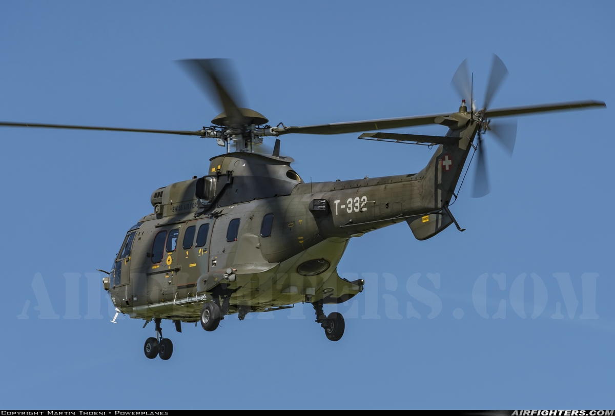 Switzerland - Air Force Aerospatiale AS-532UL Cougar T-332 at Payerne (LSMP), Switzerland