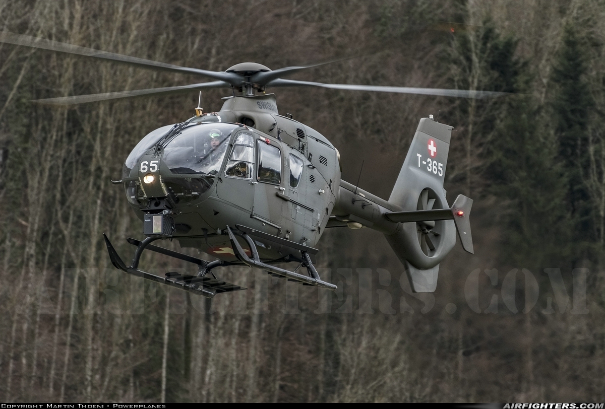 Switzerland - Air Force Eurocopter TH05 (EC-635P2+) T-365 at Alpnach (LSMA), Switzerland