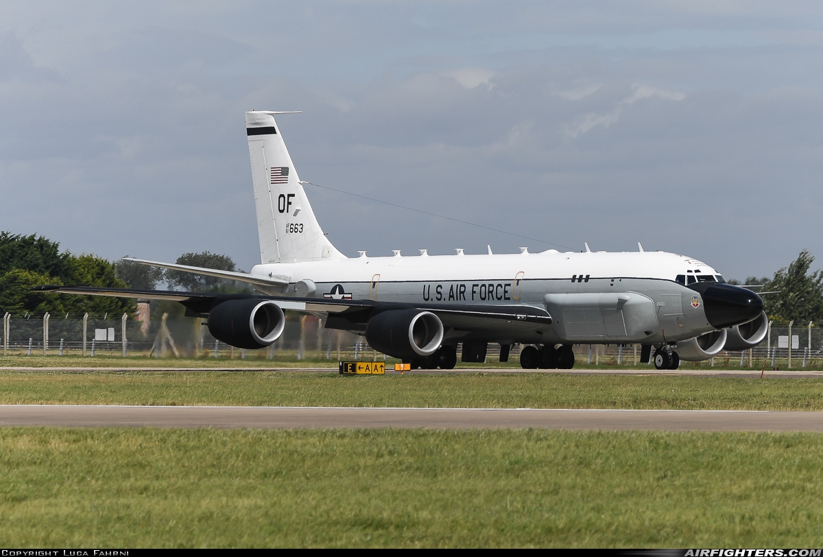 USA - Air Force Boeing RC-135S Cobra Ball (717-148) 61-2663 at Mildenhall (MHZ / GXH / EGUN), UK