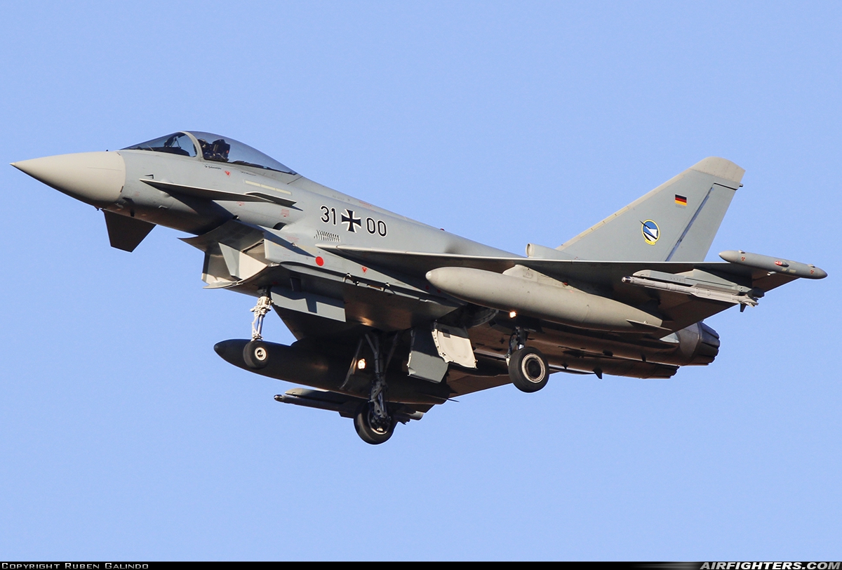 Germany - Air Force Eurofighter EF-2000 Typhoon S 31+00 at Albacete (- Los Llanos) (LEAB), Spain